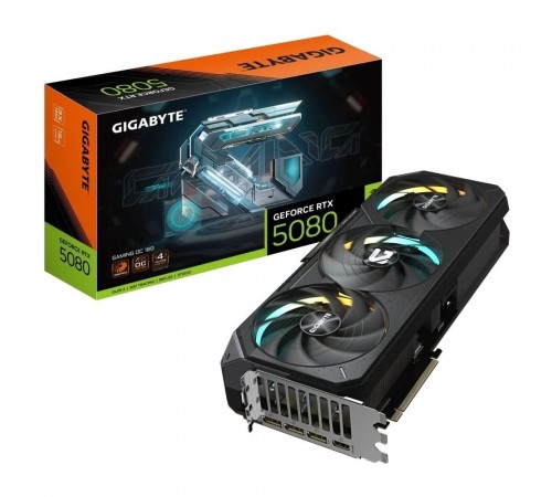 Відеокарта GF RTX 5080 16GB GDDR7 Gaming OC Gigabyte (GV-N5080GAMING OC-16GD) Відеокарта GF RTX 5080 16GB GDDR7 Gaming OC Gigabyte (GV-N5080GAMING OC-16GD)