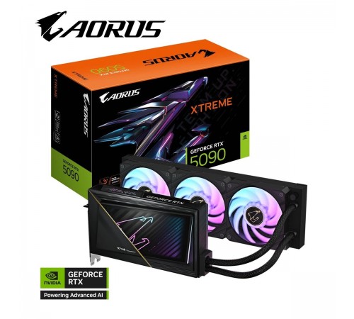 Відеокарта GF RTX 5090 32GB GDDR7 Aorus Xtreme Waterforce Gigabyte (GV-N5090AORUSX W-32GD)