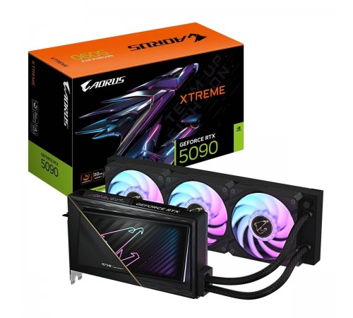 Відеокарта GF RTX 5090 32GB GDDR7 Aorus Xtreme Waterforce Gigabyte (GV-N5090AORUSX W-32GD)