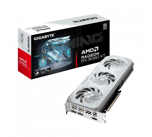Відеокарта AMD Radeon RX 9060 XT 16GB GDDR6 Gaming OC Ice Gigabyte (GV-R906XGAMINGOCICE-16GD)