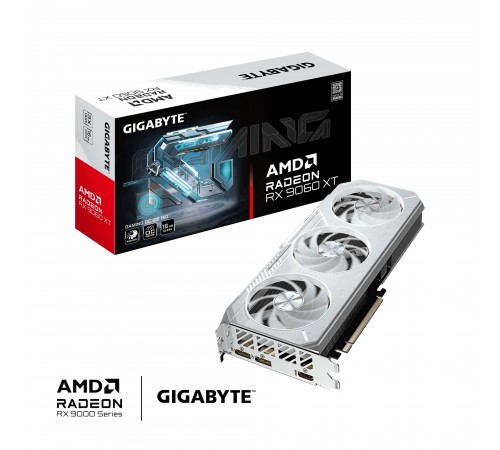 Відеокарта AMD Radeon RX 9060 XT 16GB GDDR6 Gaming OC Ice Gigabyte (GV-R906XGAMINGOCICE-16GD)