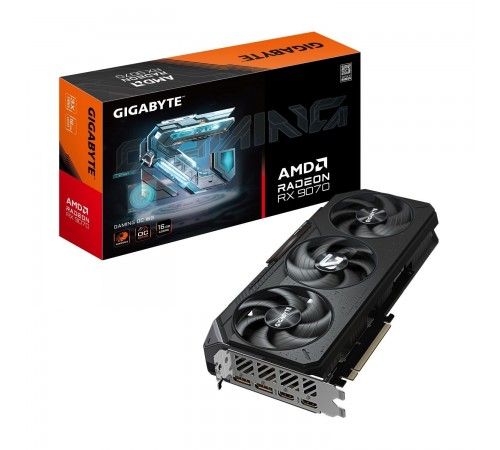 Відеокарта AMD Radeon RX 9070 16GB GDDR6 Gaming OC Gigabyte (GV-R9070GAMING OC-16GD)
