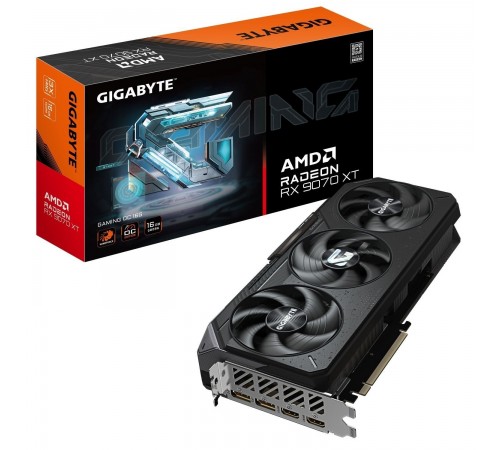Відеокарта AMD Radeon RX 9070 XT 16GB GDDR6 Gaming OC Gigabyte (GV-R9070XTGAMING OC-16GD)