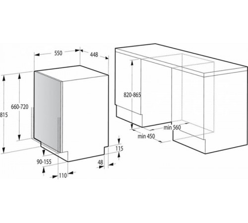 Вбудована посудомийна машина Gorenje GV520E15