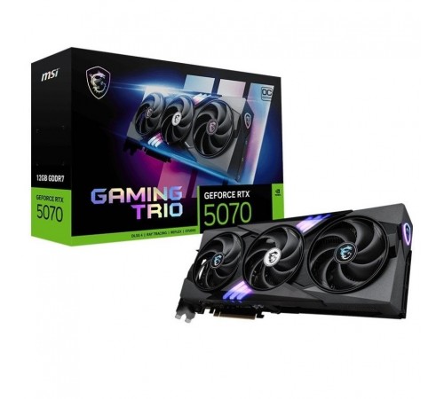 Відеокарта GF RTX 5070 12GB GDDR7 Gaming Trio OC MSI (GeForce RTX 5070 12G GAMING TRIO OC)