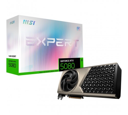 Відеокарта GF RTX 5080 16GB GDDR7 Expert OC MSI (GeForce RTX 5080 16G EXPERT OC)