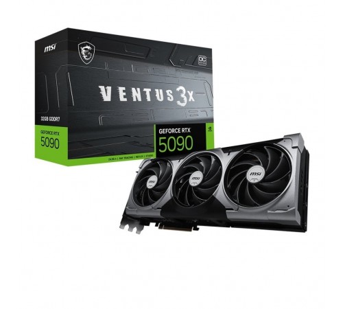 Відеокарта GF RTX 5090 32GB GDDR7 Ventus 3X OC MSI (GeForce RTX 5090 32G VENTUS 3X OC)