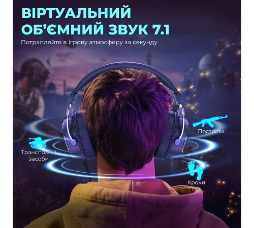 Гарнітура Fifine H16 7.1 Black RGB