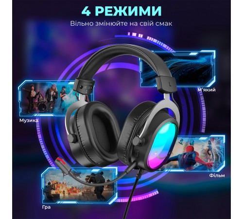 Гарнітура Fifine H16 7.1 Black RGB