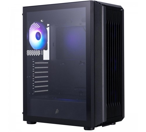 Корпус 1stPlayer H6-BK-4F7 Black без БЖ