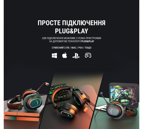 Гарнітура Fifine RGB H6 Black Гарнітура Fifine RGB H6 Black