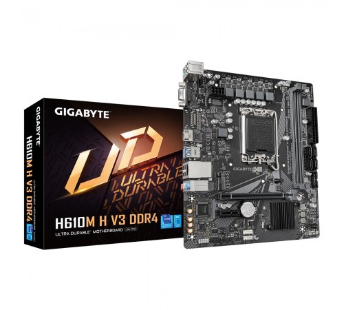Материнська плата Gigabyte H610M H V3 DDR4 Socket 1700 Материнська плата Gigabyte H610M H V3 DDR4 Socket 1700