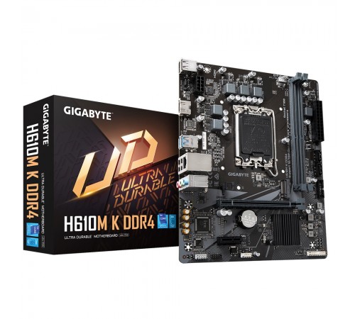 Материнська плата Gigabyte H610M K DDR4 Socket 1700 Материнська плата Gigabyte H610M K DDR4 Socket 1700