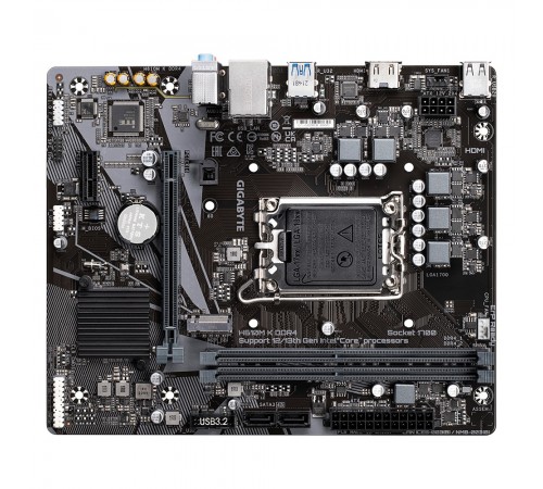 Материнська плата Gigabyte H610M K DDR4 Socket 1700 Материнська плата Gigabyte H610M K DDR4 Socket 1700