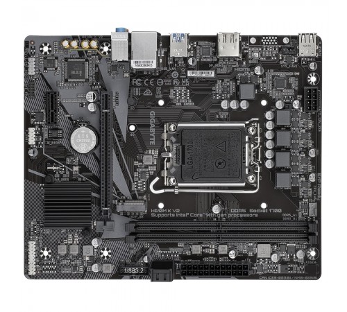 Материнська плата Gigabyte H610M K V2 Socket 1700 Материнська плата Gigabyte H610M K V2 Socket 1700