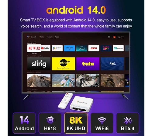 TV приставка H96 Max H618 Plus 4/32GB