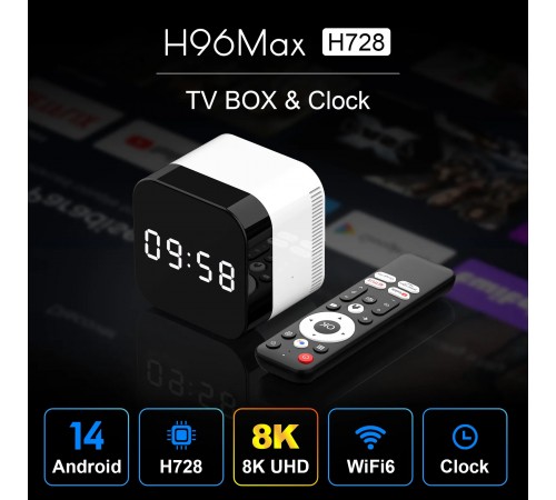 HD медіаплеєр H96 Max H728 4/32 GB HD медіаплеєр H96 Max H728 4/32 GB