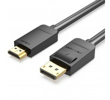 Кабель Vention DisplayPort - HDMI (M/M), 2 м, Black (HADBH)