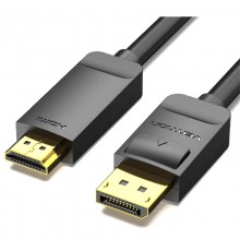 Кабель Vention DisplayPort - HDMI (M/M), 3 м, Black (HAGBI)