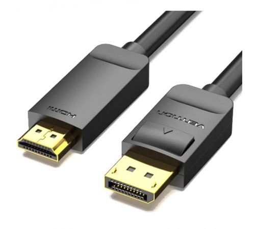 Кабель Vention DisplayPort - HDMI (M/M), 3 м, Black (HAGBI)
