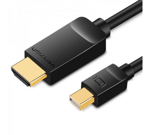 Кабель Vention mini DisplayPort - HDMI (M/M), 1.5 м, Black (HAHBG)