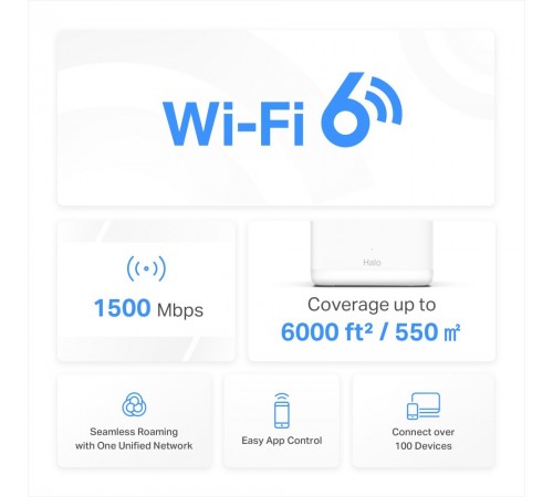 WiFi Mesh-система Mercusys Halo H60X 2-pack WiFi Mesh-система Mercusys Halo H60X 2-pack