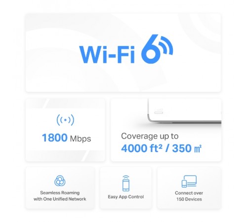 WiFi Mesh-система Mercusys Halo H70X 2-pack WiFi Mesh-система Mercusys Halo H70X 2-pack