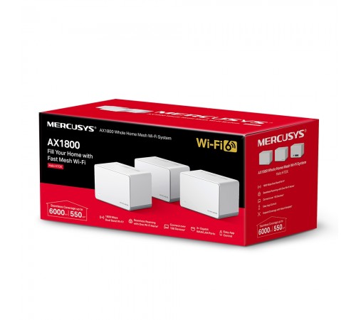 WiFi Mesh система Mercusys Halo H70X 3-pack