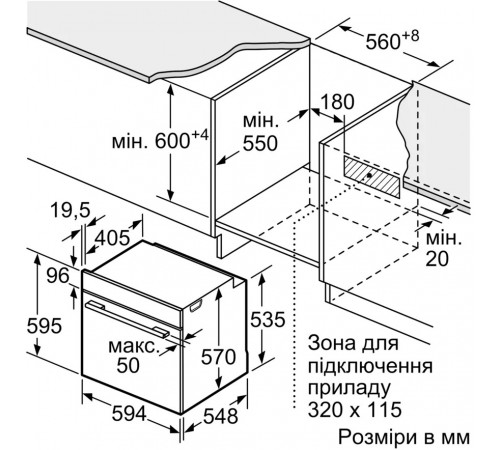 Духова шафа Bosch HBG572ES3