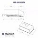 Витяжка Minola HBI 5025 WH LED