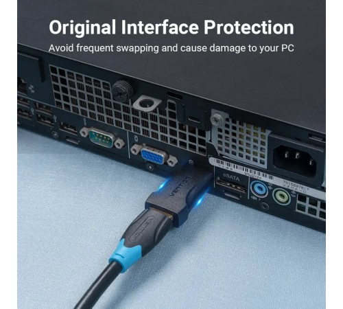 Адаптер Vention DisplayPort - HDMI V 2.0 (M/F), чорний (HBPB0)