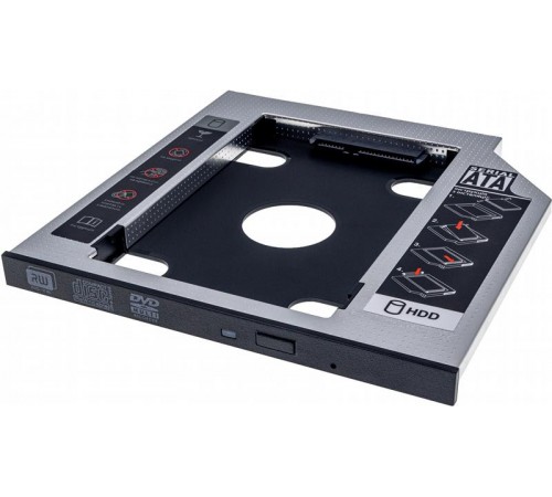 Адаптер Grand-X HDD 2.5" у відсік приводу ноутбука SATA/SATA3 Slim 9,5mm (HDC-24C)