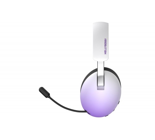 Bluetooth-гарнiтура Hator Hellyberry HH30 Pro Wireless White/Violet (HH30_PRO_wireless_WV)