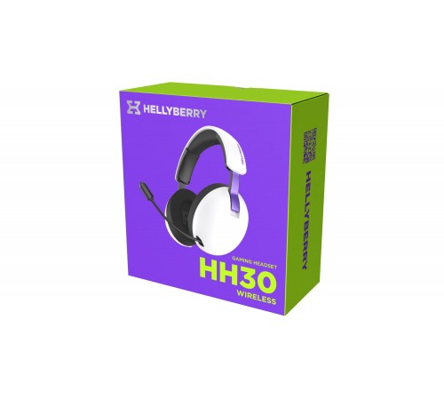 Bluetooth-гарнiтура Hator Hellyberry HH30 Wireless White/Violet (HH30_wireless_WV)