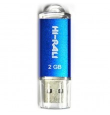 Флеш-накопичувач USB 2GB Hi-Rali Rocket Series Blue (HI-2GBRKTBL)