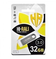 Флеш-накопичувач USB3.0 32GB Hi-Rali Shuttle Series Silver (HI-32GB3SHSL)
