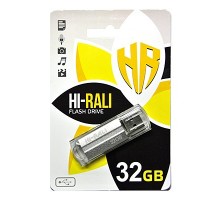 Флеш-накопичувач USB 32GB Hi-Rali Corsair Series Silver (HI-32GBCORSL)
