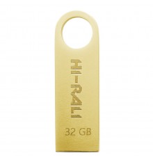 Флеш-накопичувач USB 32GB Hi-Rali Shuttle Series Gold (HI-32GBSHGD)
