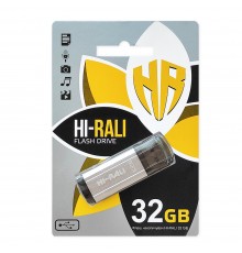 Флеш-накопичувач USB 32GB Hi-Rali Stark Series Silver (HI-32GBSTSL)