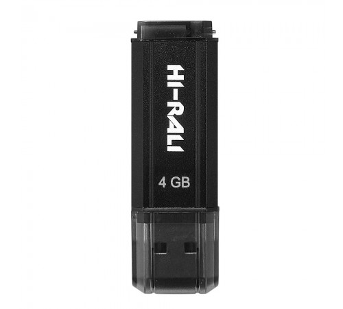 Флеш-накопичувач USB 4GB Hi-Rali Stark Series Black (HI-4GBSTBK)