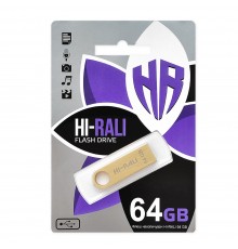 Флеш-накопичувач USB 64GB Hi-Rali Shuttle Series Gold (HI-64GBSHGD)