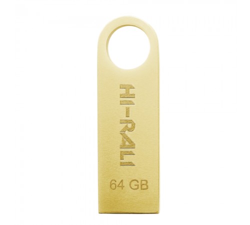 Флеш-накопичувач USB 64GB Hi-Rali Shuttle Series Gold (HI-64GBSHGD)