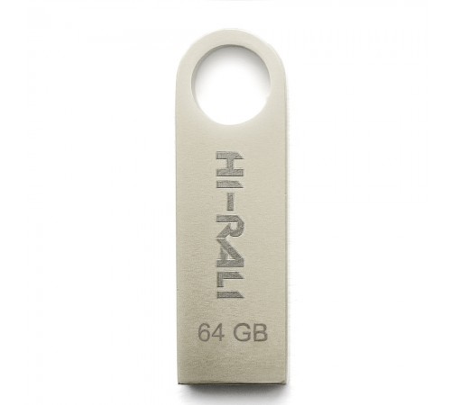 Флеш-накопичувач USB 64GB Hi-Rali Shuttle Series Silver (HI-64GBSHSL)