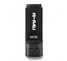 Флеш-накопичувач USB 64GB Hi-Rali Stark Series Black (HI-64GBSTBK)