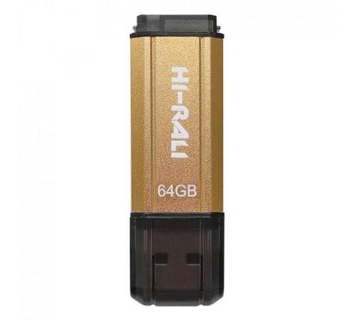 Флеш-накопичувач USB 64GB Hi-Rali Stark Series Gold (HI-64GBSTGD)