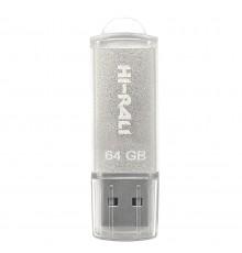 Флеш-накопичувач USB 64GB Hi-Rali Rocket Series Silver (HI-64GBVCSL)