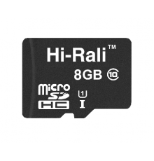 Карта пам`ятi MicroSDHC 8GB UHS-I Class 10 Hi-Rali (HI-8GBSD10U1-00)