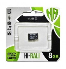 Карта пам`ятi MicroSDHC 8GB Class 10 Hi-Rali (HI-8GBSDCL10-00)