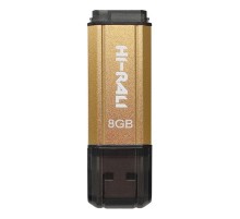 Флеш-накопичувач USB 8GB Hi-Rali Stark Series Gold (HI-8GBSTGD)