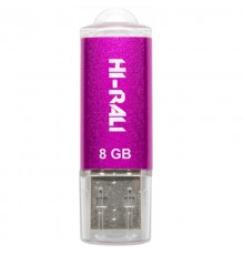 Флеш-накопичувач USB 8GB Hi-Rali Rocket Series Violet (HI-8GBVCVI)